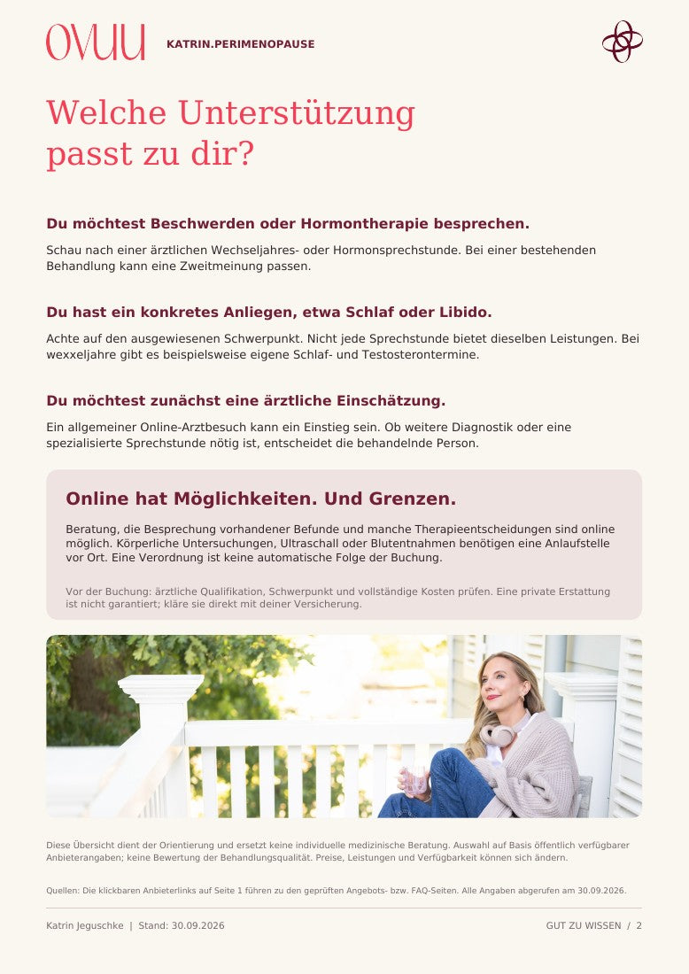 Seite 2: Welche Unterstützung passt zu dir?